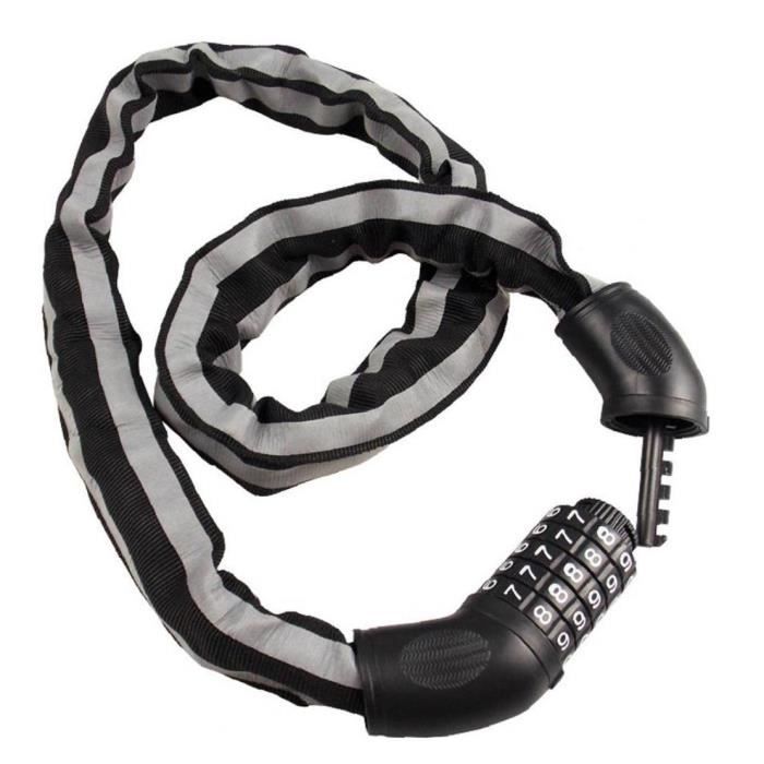Verrou de sécurité pour vélo EJ.LIFE - Câble d'acier interne et boucle Verrou de sécurité pour vélo EJ.LIFE - Câble d'acier interne et boucle