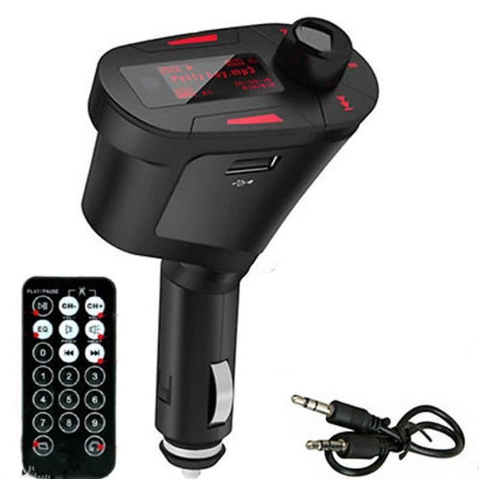 Modulateur Disque Multimedia Bluetooth Audio Voiture Lecteur MP3 Fm Transmetteur ...