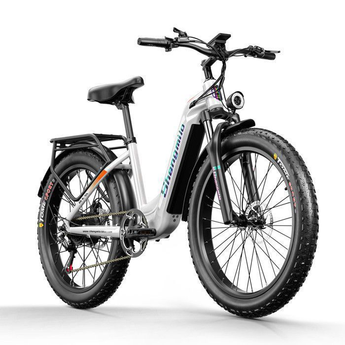 Shengmilo MX03 Vélo électrique 1000w Bafang - Fat bike electrique 26'' - 48V17.5AH Samsung Batterie - Shimano 7 vitesses - bleu