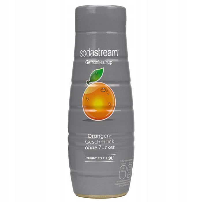 Sirop pour Sodastream Orange sans sucre 440ml Cdiscount Electroménager
