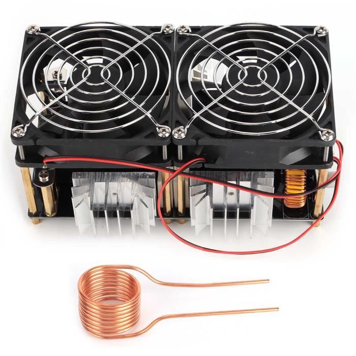 magnetic induction heater kit, Panneau chauffant à induction basse tension 1000W 20A ZVS, module d'alimentation, bobine de chauffa avec pilote Flyback,Sécurité(Only module