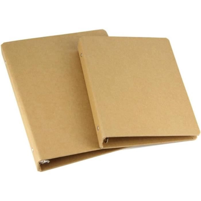 Tufa 2 Classeur A4 en Papier Kraft 4 Anneaux, Format à Classer A4 Kraft avec Perforatrice pour Tufa 2 Classeur A4 en Papier Kraft 4 Anneaux, Format à Classer A4 Kraft avec Perforatrice pour
