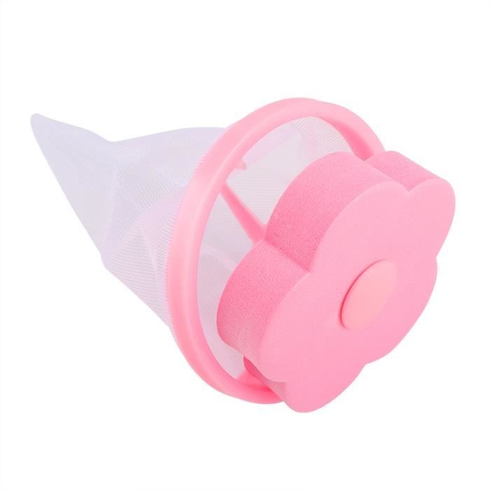Filtre Flottant Pour Machine à Laver - Attrape-poils Et Cheveux Réutilisable - Compatible Avec Lave-linge (bleu)