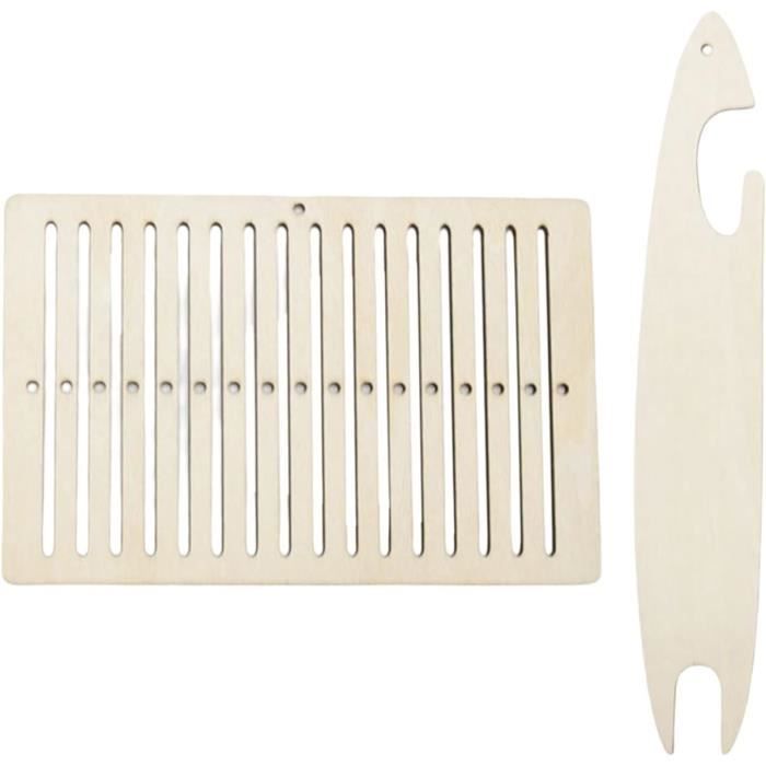Navettes Tissage En Bois - 2 Pièces - Outils Tricot & Crochet - Pour Pull, Écharpe, Tapisserie