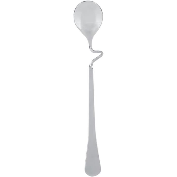 Cuillère à Mousse Et égouttoir En Acier Inoxydable LokoBatii - Pour Filtrer Et égoutter - Facile à Nettoyer