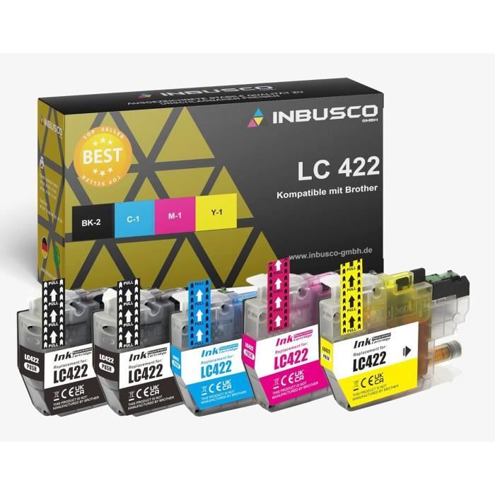 Lc422 Lc 422 Cartouches D'Encre Compatibles Avec Brother Lc-422
