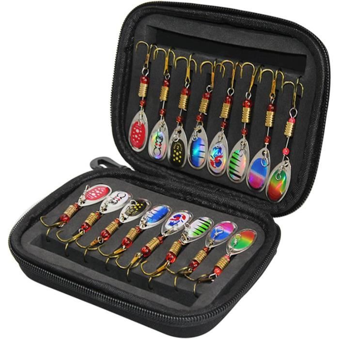 Kit Leurres Pêche RoseFlower 146 Pièces - Leurres Souples, Durs, Crankbaits Pour Carnassiers
