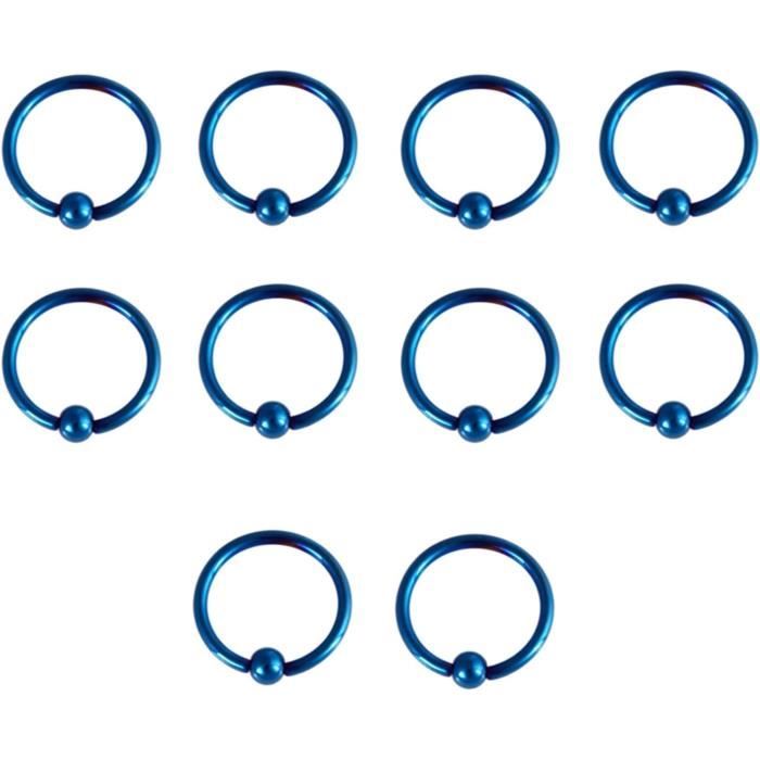 Piercing Au Nez, Piercings Arcade Anneau Avec Boules, Bijoux Piercing Acier Inoxydable 10Pcs