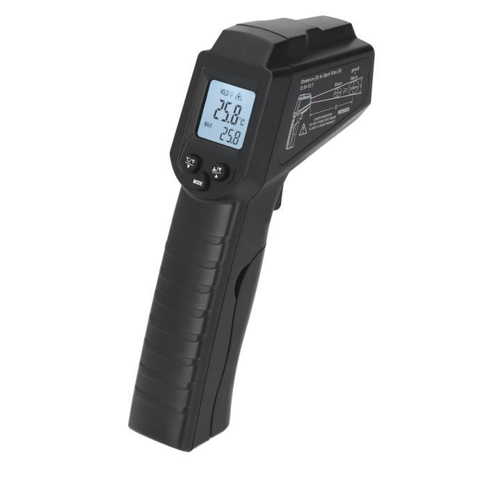 VBESTLIFE pistolet thermomètre infrarouge Pistolet de Température Numérique  LCD sans Contact Thermomètre bricolage infrarouge