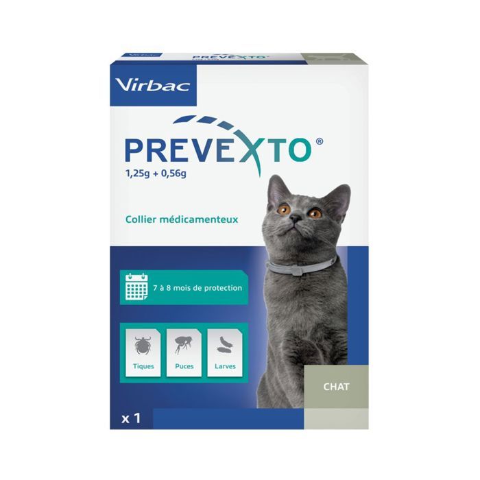 Comparer les prix de Prevexto  - Collier antiparasitaire Chat 1 Unité