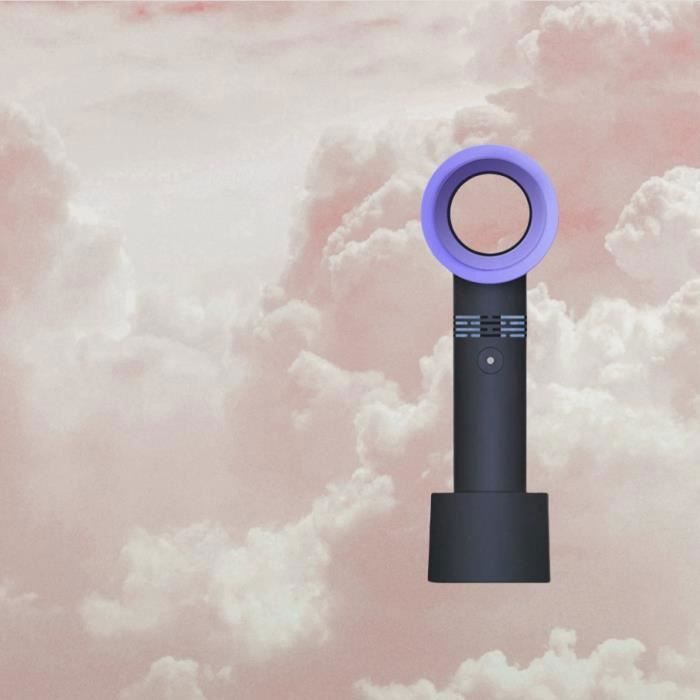 Ventilateur de Poche Sans Pale - Vvikizy - Noir - ABS - Réglage 3 Vitesses - Chargement USB - Vvikizy