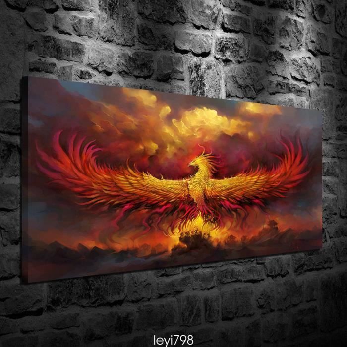 Home Decor Peinture A L Huile God Phoenix Hd Imprimer Toile Tableau Moderne Wall Art Sans Chassis Sans Cadre Cdiscount Maison