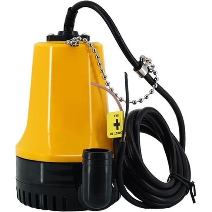 Pompe submersible 900W - 16000l/h- Pour eaux usées et propres- Avec  interrupteur à flotteur