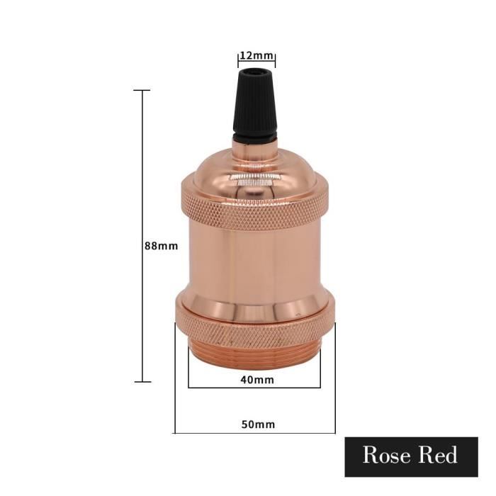 Douille De Lampe E27 Vintage En Aluminium Avec Tirette - Style Rétro, Pour Lampe De Table Ou Suspendue - Argent
