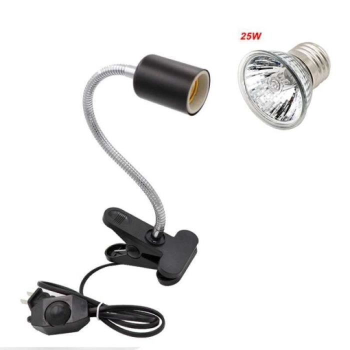 GM38214Lampe chauffante UV UVA + UVB E27 pour Reptile. Kit de lampes chauffantes pour tortues