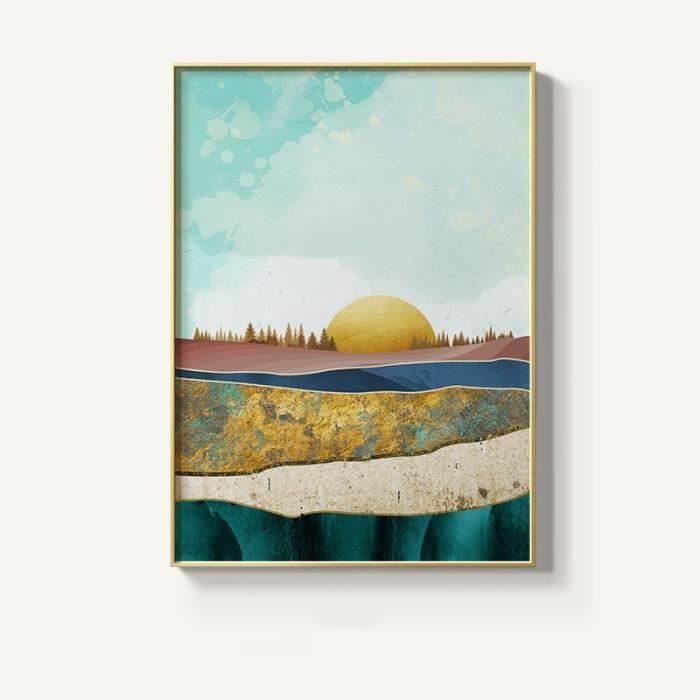 Affiche Poster 50x40cm – Style Minimaliste Abstrait, Déco Murale Moderne