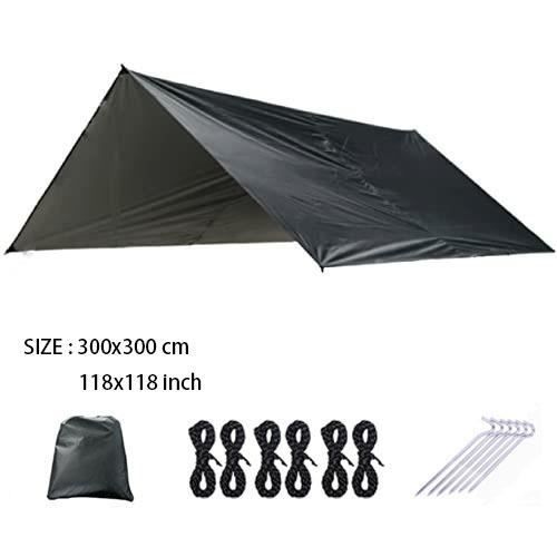 Hamac D'Extérieur De Camping, 210 X 150Cm Simple Ou Double Hamac En Plein Air Portable En Toile