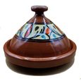 Décor ethnique Tajine Pot en terre Cuite Marocain Plat 35 cm 1801201011-1