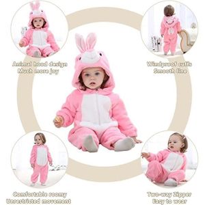 Pyjama Grenouillère Polaire Ananas Pour Enfants - Capuche, Manches Longues, Fermeture éclair Douce