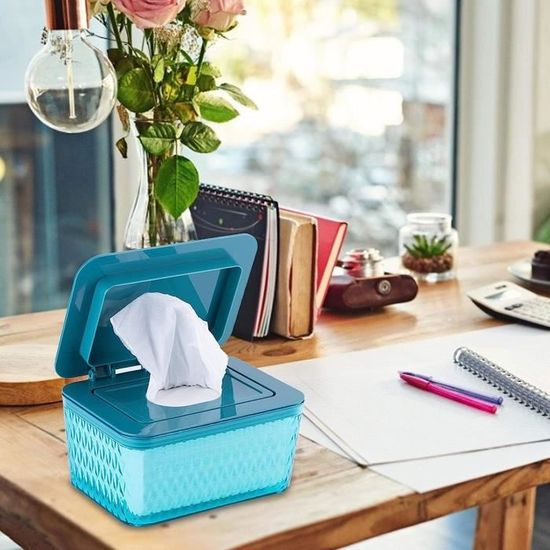 Lot De 2 Distributeurs De Lingettes Kandoo - Boîte Hermétique Antidérapante, 18x13,3x7,5 Cm, Blanc