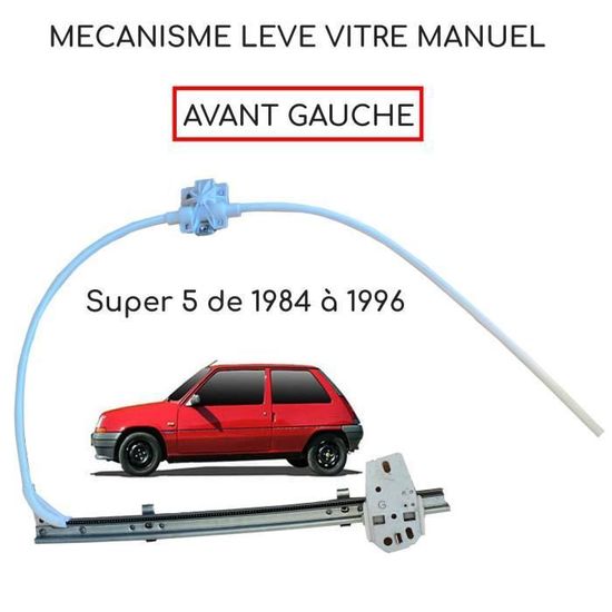 Mécanisme De Lève-glace Arrière Droit Pour Renault Super 5 Phase 1 - 1.1 - Occasion