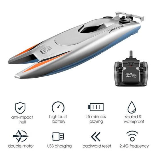 Bateaux De Course 2,4 Ghz Pour Enfants Et Adultes, Bateau Rc 20 Km-H