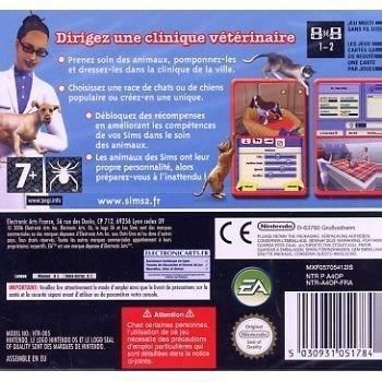 JEU LES SIMS 2 ANIMAUX & ET CIE pour nintendo DS en francais enfant game spiel EUR 9,99 - FR