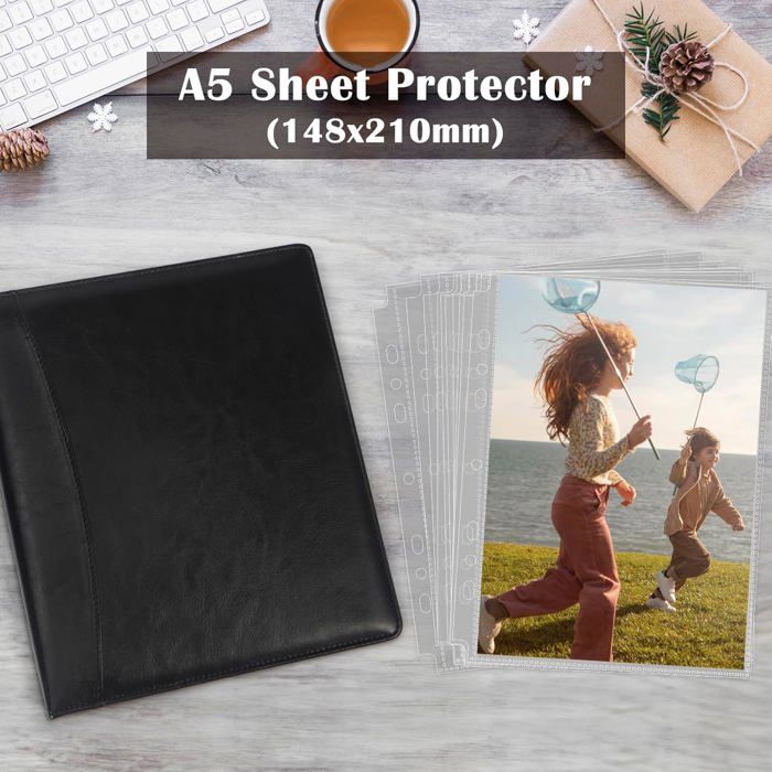 Pochettes Transparentes - Lot De 30 Feuilles Pour Classeur A4 2/3/4 Anneaux Pochettes Photos A6