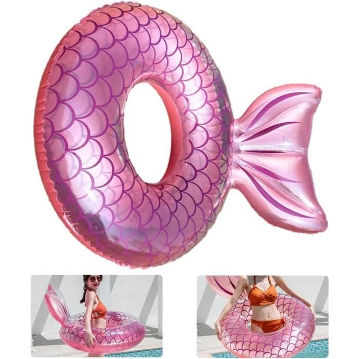 Liuer – 2 Bouées Gonflables Rose Motif Beignet – 25 Et 35 Cm De Diamètre Intérieur – PVC Résistant – Pour Piscine Et Plage – Dès 8 Ans