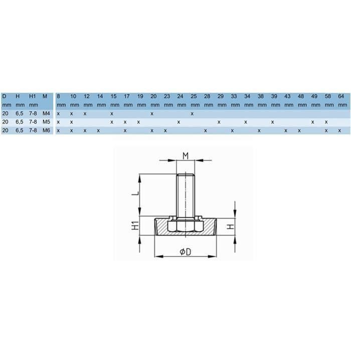 Vis à Tête Cylindrique Diamètre 4mm Référence R0010 - Acier, Neuf, Emballage D'origine