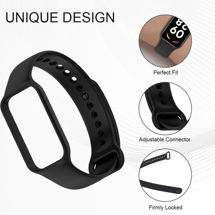 BDIG 12 Pièces Bracelet pour Xiaomi Smart Band 8 Active/Xiaomi Redmi Smart Band 2, Bracelet Fitness Bande de Remplacement en Silicone Sangles Extensible pour Xiaomi Band 8 Active/Redmi Smart Band 2