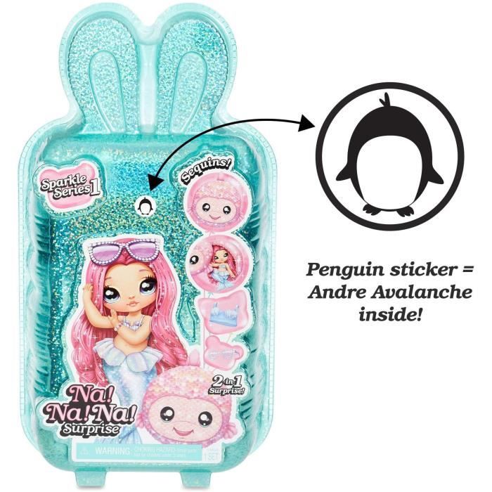 Poupée NA NA NA SURPRISE - Peluche Licorne, Panda, Ours, Foxy, Roxy, Lapin, Tigre - MGA