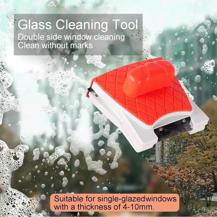 Lave-Vitre Magnétique Double Face - Nettoyeur Vitres Outil Magnétique Pour Fenêtres
