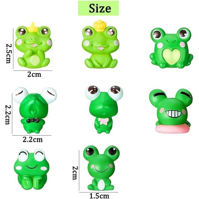 TLGV 4 Pièces Résine Animal Grenouille Fée Figurines Jardin Miniature Paysage Décoration De La