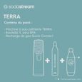 SodaStream TERRA Machine à Eau Pétillante - Pack 1 Bouteille 1L Compatible Lave-Vaisselle + 1 Recharge de Gaz 60L à Clipser - Noire-2