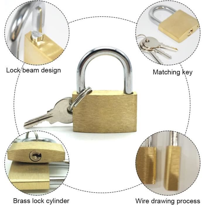 Cadenas Pour Valise Lot Valise Lot De 4 Cadenas Pou Valise Avec Clé, Petit Cadenas Pou Bagages Casiers Valises De Vacances Mini Cadenas Noir Orange Bleu Rose Rouge 88033495 Petite Valise Mini