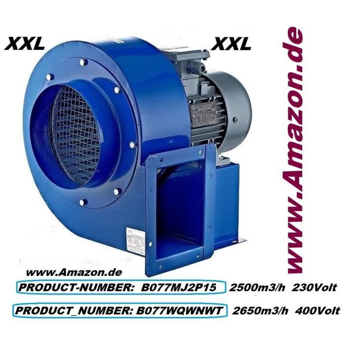 Extracteur d'air centrifuge radiale pour ventilation industrielle 2560 rpm  carré 220x209x125 KH07200 - Cdiscount Jardin