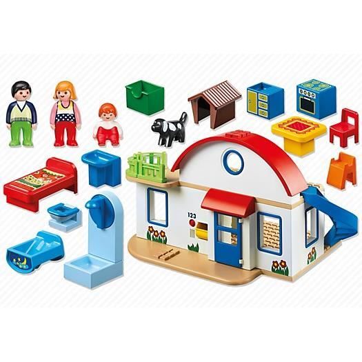 Maison de Campagne PLAYMOBIL 1.2.3. - Vaste maison avec 2