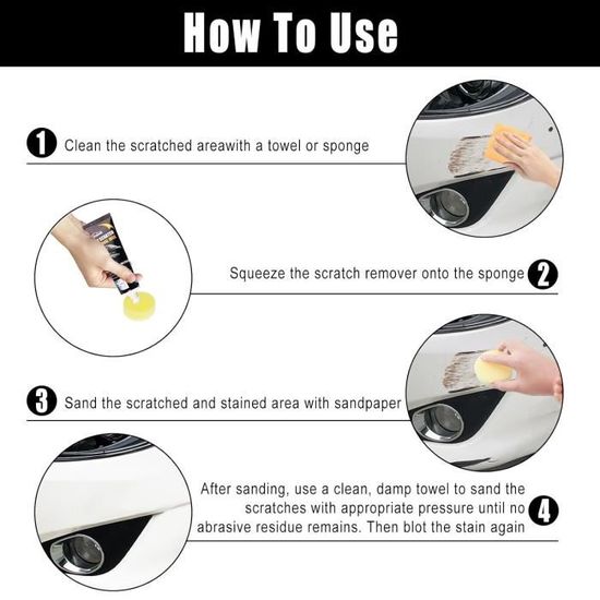 Spray Anti Rayure Pour Voiture Efface Rayure Voiture Car Scratch Remover, Polish Voiture , Modèle Crème De Réparation Rayures - Auto Efface Rayure Profonde Voiture