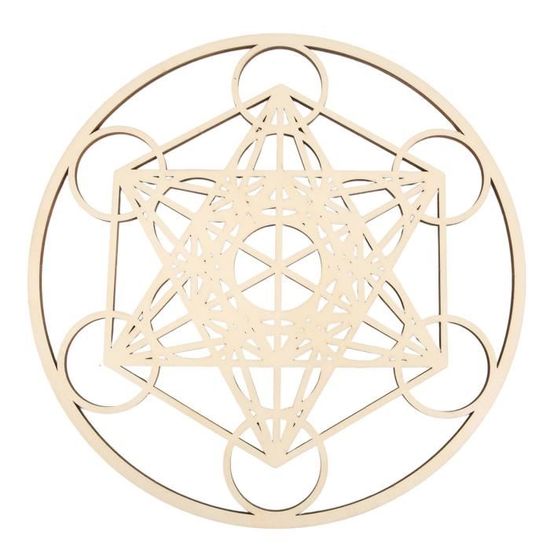 Set De 3 Art Mural Géométrie Sacrée En Bois - Décor Spiritualité, Yoga, Méditation | Déco Intérieure Bohème