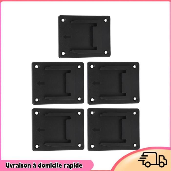 Supports De Balais Muraux Auto-adhésifs, Lot De 5 Supports De Balais En Acier Inoxydable Adaptes Aux Buanderies Jardins Et Vestiaires Blancs 98705812