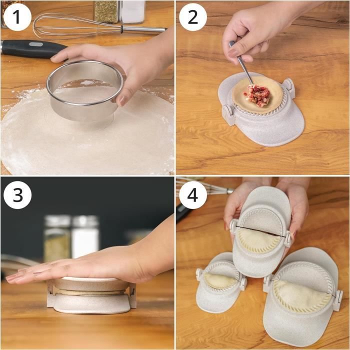 Machine à Ravioli & Empanadas Winter Shore - 3 Tailles (7cm, 8cm, 11cm) Avec Emporte-pièces