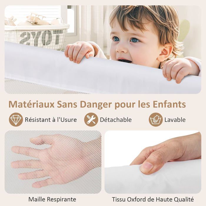 Barrière De Sécurité Bébé Ou Animaux - Extensible De 79 À 118 Cm - Sans