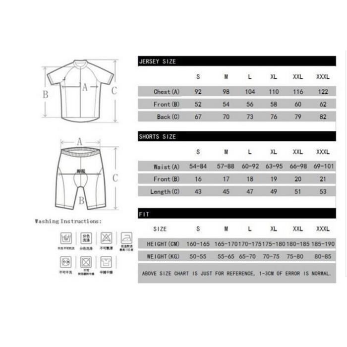 Trek Tenue de Cyclisme Homme Ete Maillot Manche Courte Champion de Belgique Cuissard a Bretelles Velo GEL VTT Ensemble de Vetement Cdiscount Sport