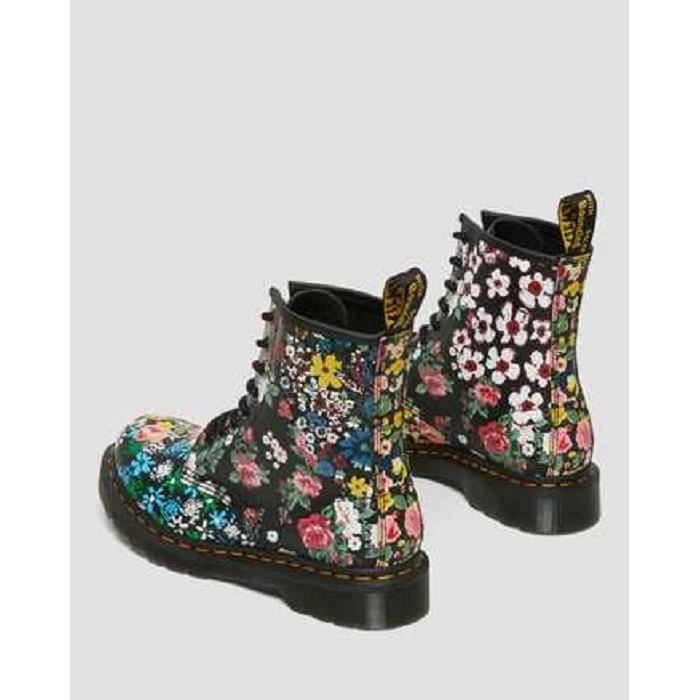 Boots lacets 1460 W FLORAL MASH UP BACKHAND DR MARTENS Cuir