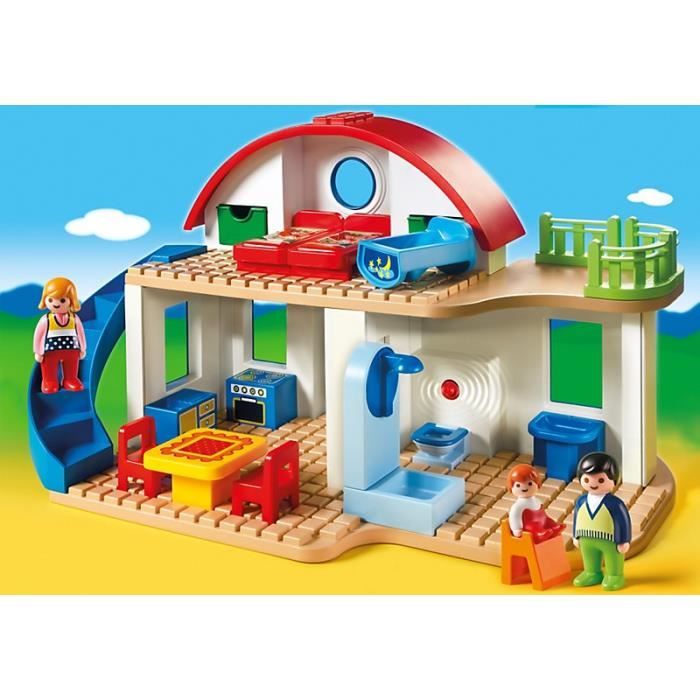 Maison de Campagne PLAYMOBIL 1.2.3. Vaste maison avec 2