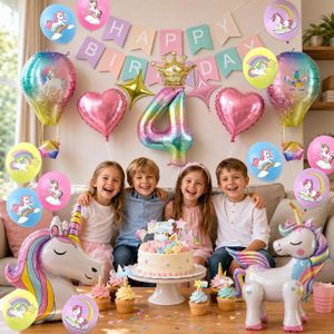 Lot de 10 décorations de fête bleues sur le thème de la mer pour garçon - Bannière circulaire