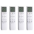 4X Climatiseur pour Télécommande A/C Fahrenheit Celsius Convertir Refroidir et Chauffer 002383,4 x télécommande,Blanc
