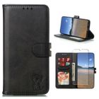 NO BRAND Verre trempé+Coque Compatible avec Xiaomi Redmi Note 13 5G 6.67",Antichoc Housse en Cuir Premium Flip Portefeuille Etui,Chat noir