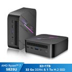 Mini PC Blackview MP100 AMD Ryzen™ 7 5825U 4.5GHz Max 32 Go 1 To-SSD 2To, Windows 11 Pro, Wifi 6, 4K UHD Display NETFLIX - Gris
